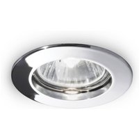 Ideallux Takinbyggnadslampa Jazz, rund, GU10 krom