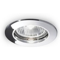 Deckeneinbaulampe Jazz, rund, GU10, chrom