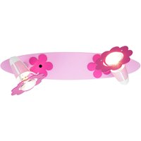 Elobra Taklampa Blomma, rosa, panel, 2 lampor