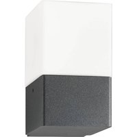 LCD Utomhusvägglampa Linus, grafit, stål, opalglas, E27