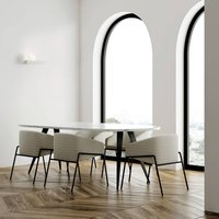 TECNICO by Sforzin Applique murale Cicladi, largeur 25 cm, blanc, plâtre, GX53