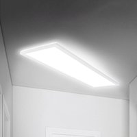 Briloner Move LED-panel, sensor, 98 x 20 cm, IP44, plast, vit