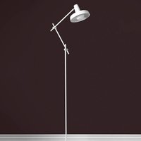 GRUPA Arigato floor lamp, three-piece arm, white