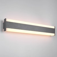 Trio Lighting LED-utomhusvägglampa DAWSON, 60 cm, antracit IP54 CCT upp/ner