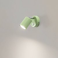 Luminex Spot mural Fun, vert clair, 14 cm de haut, réglable, GU10