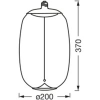 OSRAM Vintage 1906 Big Elipse Oval, amber E27 827 Filament
