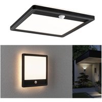 Paulmann LED-utomhusvägglampa Lamina, svart, sensor, IP44