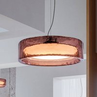 MARSET LED-hänglampa Ringo, Ø 70 cm, rosé, TRIAC plast