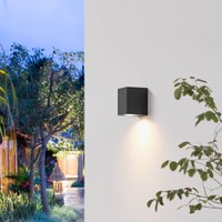 Prios Irfan outdoor wall angular black 10 cm