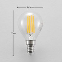Arcchio LED bulbs E14 P45, 4W, clear, 2,700K, dimmable, set of 2