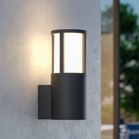 Deko-Light Applique d'extérieur Facado II, gris/opale, Ø 11 cm, IP65, métal