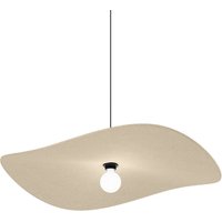 Wever & Ducré Lighting WEVER & DUCRÉ Wave Soft 3.0 hanging light, felt, limestone colour