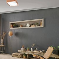 Envostar Gaspar taklampa kantig trä 35 x 35 cm