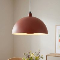 Searchlight Mars pendant light, dark orange, Ø 25 cm, steel