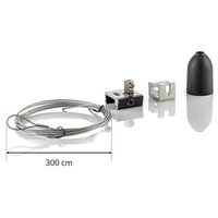 GLOBAL Suspension kit for Noa 3-circuit track 300cm black