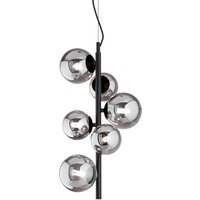 Ideallux Ideal Lux Perlage Suspension noir 6flg hauteur 52cm