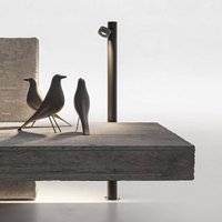 Karman Borne lumineuse LED Jaco, 90 cm, marron, aluminium, 1 lampe