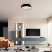 Schöner Wohnen TAVOLI LED ceiling light, black, Ø 29 cm, metal, CCT, dimmable