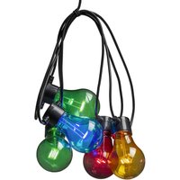 Lichterkette Biergarten 10 bunte LED-Birnen