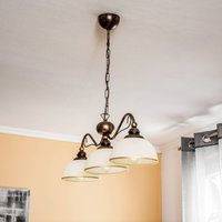 Jupiter Suspension linéaire Casale, à 3 lampes, longueur 74 cm