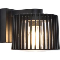 Außenwandleuchte SHYNE, schwarz, 19 cm, Metall, IP54, E27