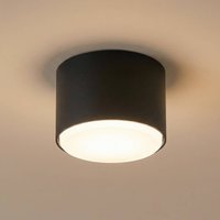 SIGMA Tubo S ceiling light, black, steel, Ø 8 cm, GX53