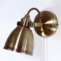 Markslöjd Fjällbacka wall light with antique finish