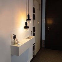 SEGULA LED globe Illusion E27 G125 clear/black 5W 1900K dimmable