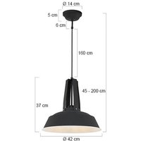 Eden pendant light, , metal, E27 socket