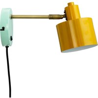 Dyberg Larsen Ocean Wandlampe curry messing türkis