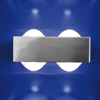 Top Light Focus wall light, nickel 4 lenses, metal, glass
