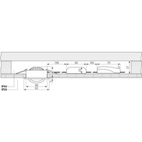 Deko-Light LED-takinbyggnadslampa Dione, IP44, 2.700 K, svart, dimbar