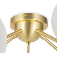 Maytoni Dallas plafonnier à 20 lampes, hauteur 25 cm, or