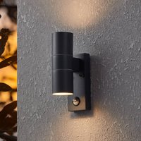 EGLO LED-vägglampa Riga 5 antracit, 21 cm Metall Sensor, 2 lampor.