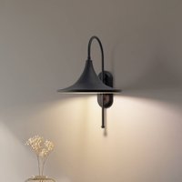 ROYALTECH Applique murale Enjolino, noir, hauteur 48 cm, métal, E27