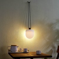 Lindby LED outdoor hanging light Eleia, 2,700 K, 16 cm, rechargeable