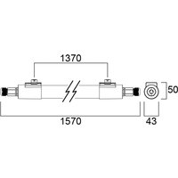 Sylvania Start Eco Batten Pièce humide IP65 840 23W