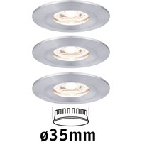 Paulmann Nova mini downlight 3-set IP44 aluminium
