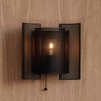 Northern Butterfly perforated wall lamp black