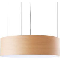 LZF LAMPS LZF Gea Slim LED hanging lamp 0-10 V dim, beech