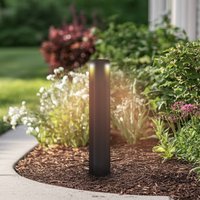 Lucande LED-väglampa Raiku, svart, aluminium, 65 cm