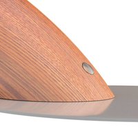 Aluminor LED-skrivbordslampa Swingo i trä, grå