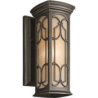 KICHLER Bronze coloured Franceasi outdoor wall light