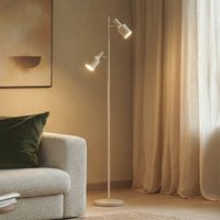 Lindby golvlampa Ovelia, beige, metall, E27