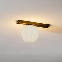 EMIBIG LIGHTING Ceiling lamp Fit, black/opal, 1-bulb