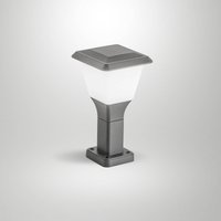 Słupek oświetleniowy Lena, 30 cm, ciemnoszary, metal, E27, IP65