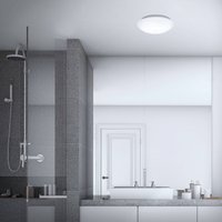 Briloner LED-taklampa med sensor Elipso IP44 4.000K Ø28cm