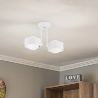 Argon Taklampa Mado i stål, vit, 2 lampor