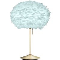 UMAGE Eos mini table lamp light blue/brass