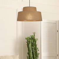 COREP Mallorca hanging light, havana, Ø 38 cm, paper